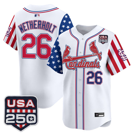 Men's St. Louis Cardinals "America 250 Edition" Vapor Premier Limited Jersey - All Stitched