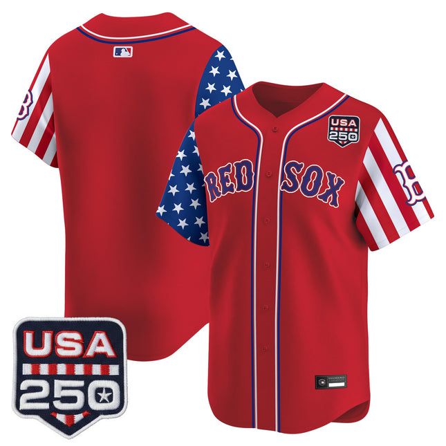 Men's Boston Red Sox "America 250 Edition" Vapor Premier Limited Jersey - All Stitched