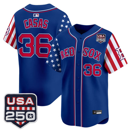Men's Boston Red Sox "America 250 Edition" Vapor Premier Limited Jersey - All Stitched