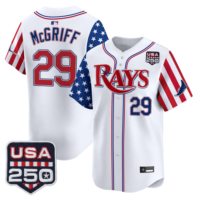 Men's Tampa Bay Rays "America 250 Edition" Vapor Premier Limited Jersey - All Stitched