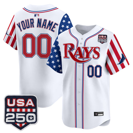 Tampa Bay Rays "America 250 Edition" Vapor Premier Limited Custom Jersey - All Stitched