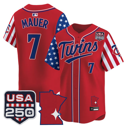 Men's Minnesota Twins "America 250 Edition" Vapor Premier Limited Jersey - All Stitched