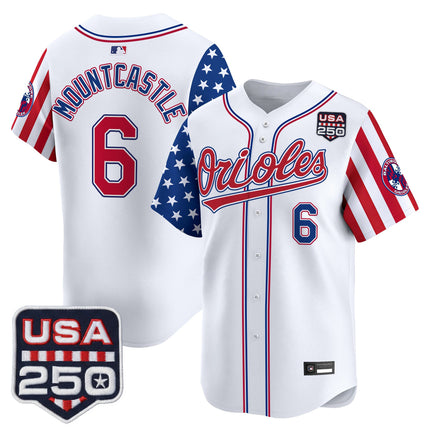 Men's Baltimore Orioles "America 250 Edition" Vapor Premier Limited Jersey - All Stitched