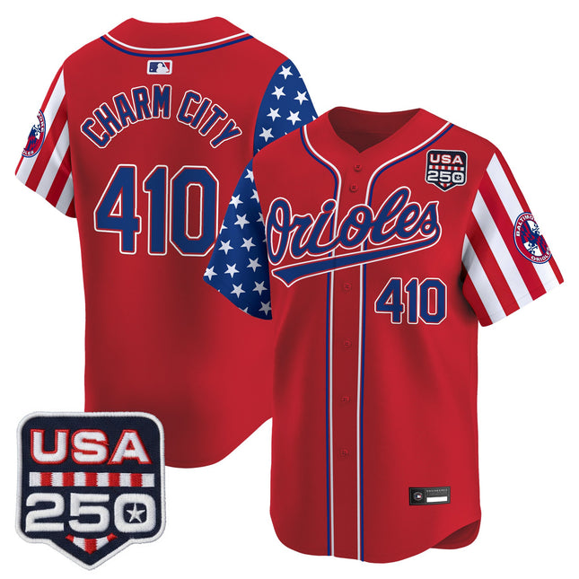 Men's Baltimore Orioles "America 250 Edition" Vapor Premier Limited Jersey - All Stitched