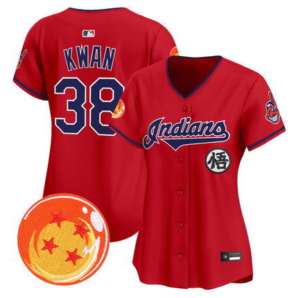 Women's Cleveland Indians x Dragon Ball Vapor Premier Limited Jersey - All Stitched