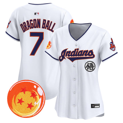 Women's Cleveland Indians x Dragon Ball Vapor Premier Limited Jersey - All Stitched