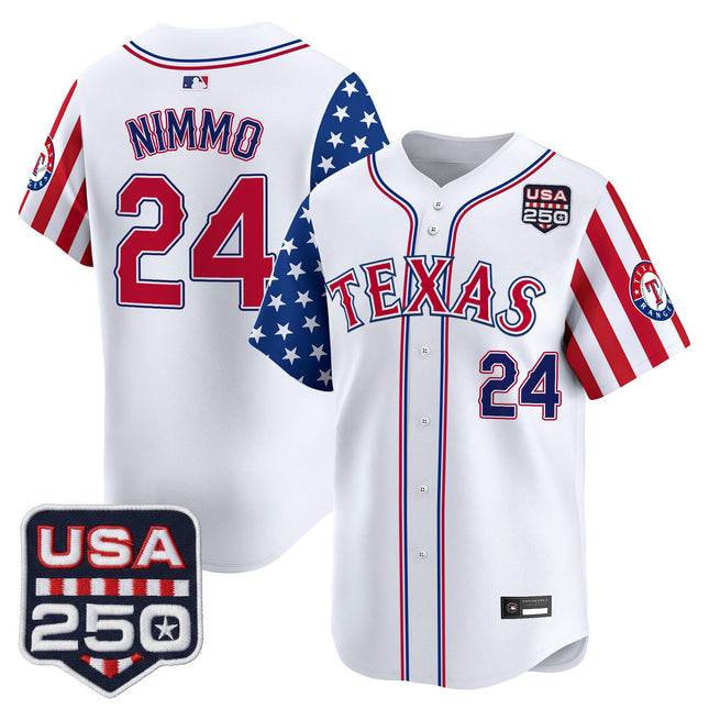 Men's Texas Rangers "America 250 Edition" Vapor Premier Limited Jersey - All Stitched
