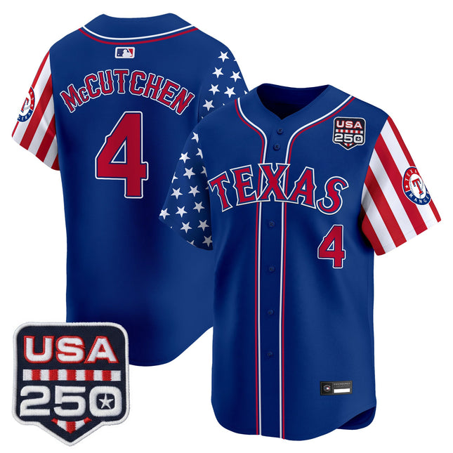 Men's Texas Rangers "America 250 Edition" Vapor Premier Limited Jersey - All Stitched