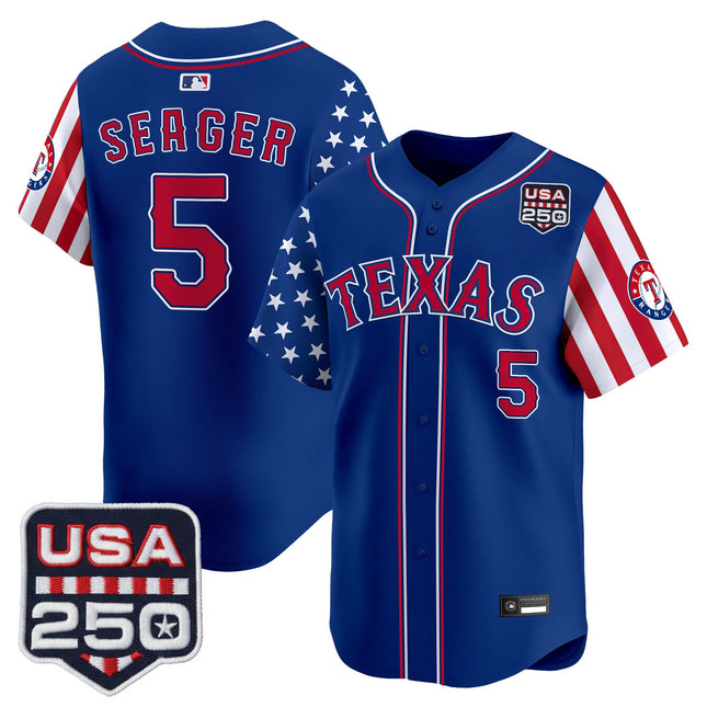 Men's Texas Rangers "America 250 Edition" Vapor Premier Limited Jersey - All Stitched
