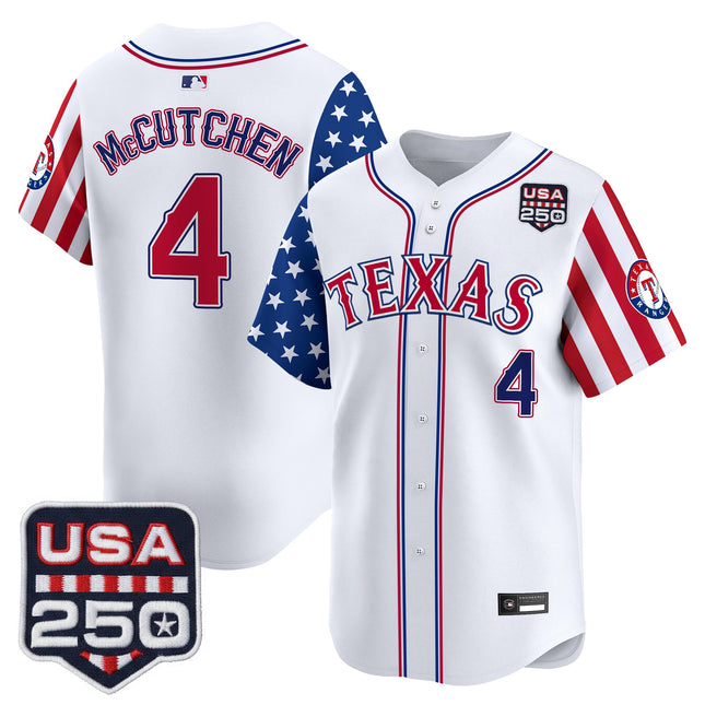 Men's Texas Rangers "America 250 Edition" Vapor Premier Limited Jersey - All Stitched