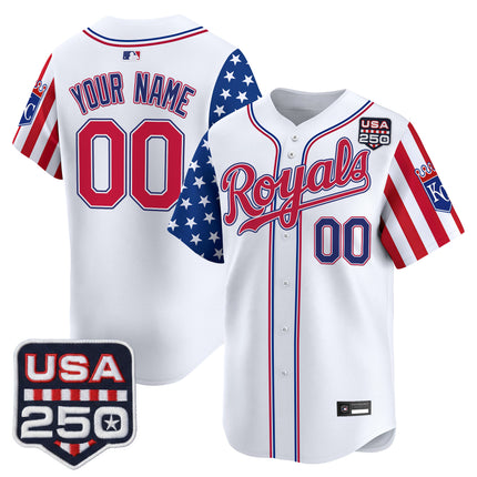 Kansas City Royals "America 250 Edition" Vapor Premier Limited Custom Jersey - All Stitched