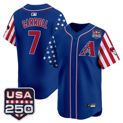 Men's Arizona Diamondbacks "America 250 Edition" Vapor Premier Limited Jersey - All Stitched