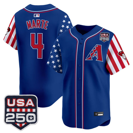 Men's Arizona Diamondbacks "America 250 Edition" Vapor Premier Limited Jersey - All Stitched