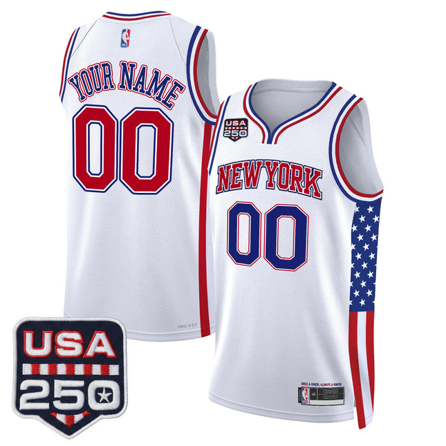 New York Knicks "America 250 Edition" Custom Swingman Jersey - All Stitched