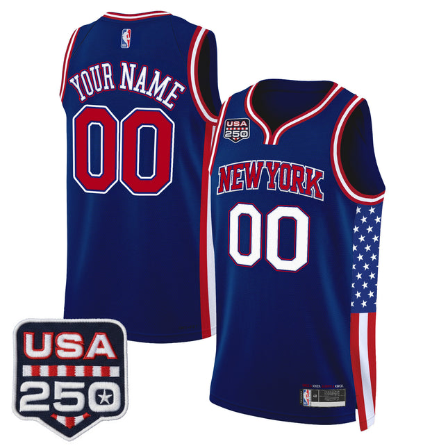 New York Knicks "America 250 Edition" Custom Swingman Jersey - All Stitched