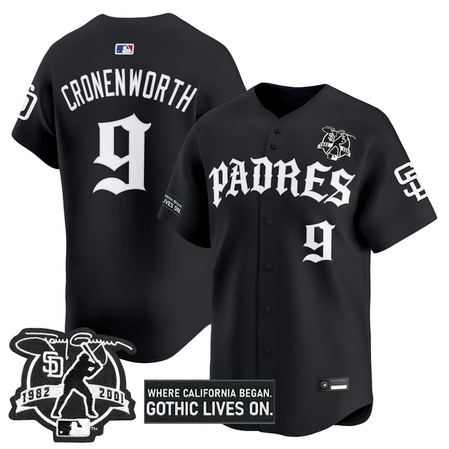 Men's San Diego Padres 'Old English Edition' Vapor Premier Limited Jersey - All Stitched
