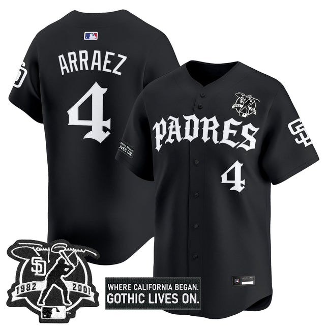 Men's San Diego Padres 'Old English Edition' Vapor Premier Limited Jersey - All Stitched