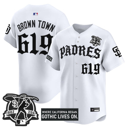 Men's San Diego Padres 'Old English Edition' Vapor Premier Limited Jersey - All Stitched