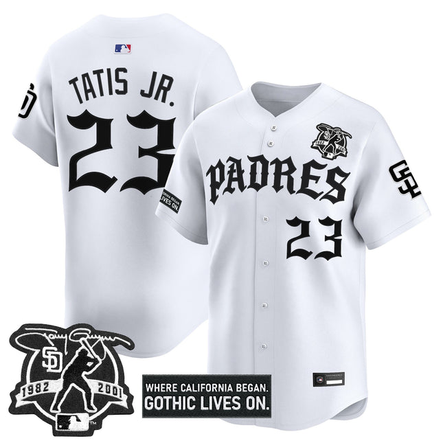 Men's San Diego Padres 'Old English Edition' Vapor Premier Limited Jersey - All Stitched