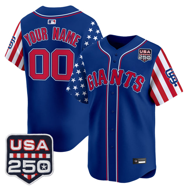 San Francisco Giants "America 250 Edition" Vapor Premier Limited Custom Jersey - All Stitched