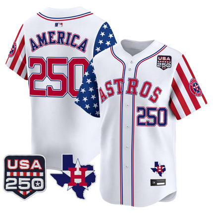 Men's Houston Astros "America 250 Edition" Vapor Premier Limited Jersey - All Stitched
