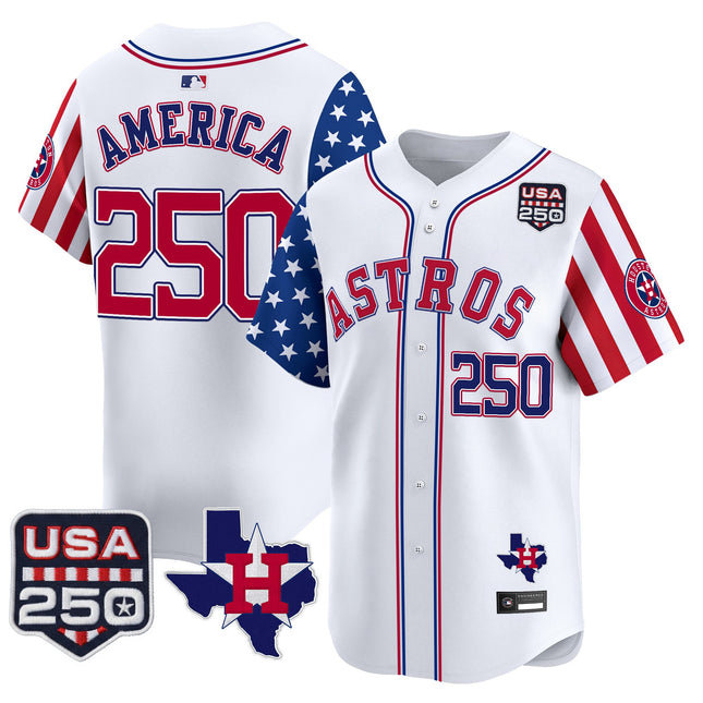 Men's Houston Astros "America 250 Edition" Vapor Premier Limited Jersey - All Stitched