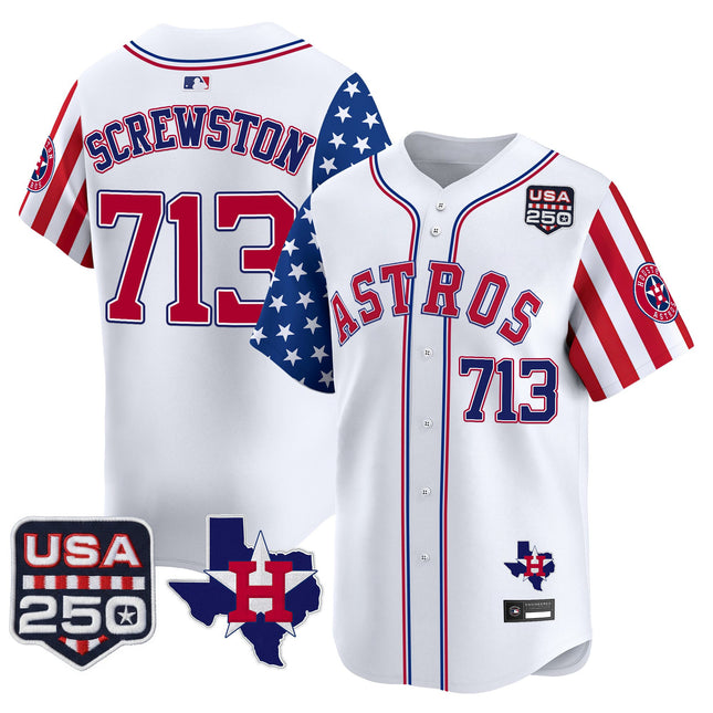 Men's Houston Astros "America 250 Edition" Vapor Premier Limited Jersey - All Stitched