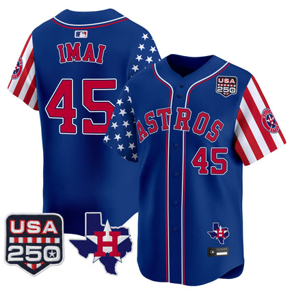 Men's Houston Astros "America 250 Edition" Vapor Premier Limited Jersey - All Stitched