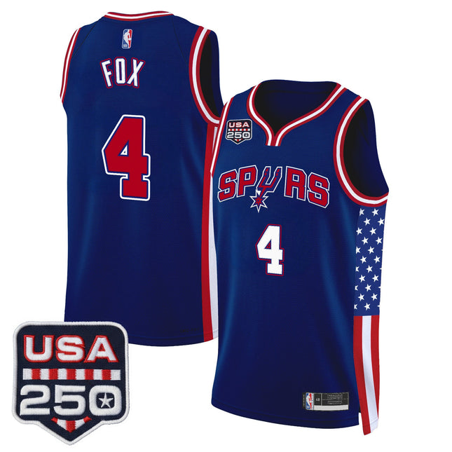 Men's San Antonio Spurs "America 250 Edition" Swingman Jersey - All Stitched