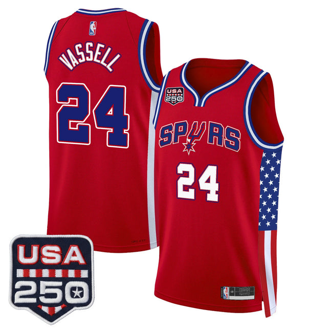 Men's San Antonio Spurs "America 250 Edition" Swingman Jersey - All Stitched