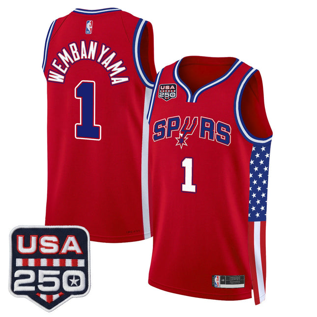 Men's San Antonio Spurs "America 250 Edition" Swingman Jersey - All Stitched
