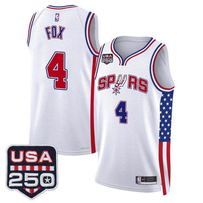 Men's San Antonio Spurs "America 250 Edition" Swingman Jersey - All Stitched