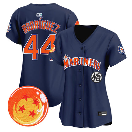Women's Seattle Mariners x Dragon Ball Vapor Premier Limited Jersey - All Stitched