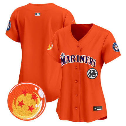 Women's Seattle Mariners x Dragon Ball Vapor Premier Limited Jersey - All Stitched
