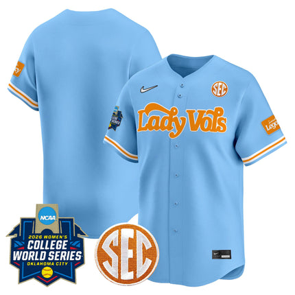 Men's Size - Tennessee Volunteers Softball 2026 World Series (WCWS) Vapor Premier Limited Jersey - All Stitched