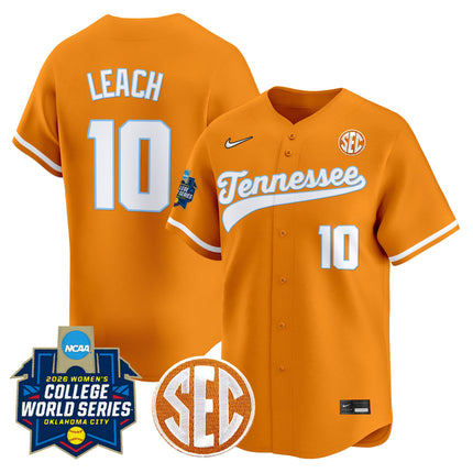 Men's Size - Tennessee Volunteers Softball 2026 World Series (WCWS) Vapor Premier Limited Jersey - All Stitched