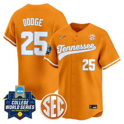 Men's Size - Tennessee Volunteers Softball 2026 World Series (WCWS) Vapor Premier Limited Jersey - All Stitched