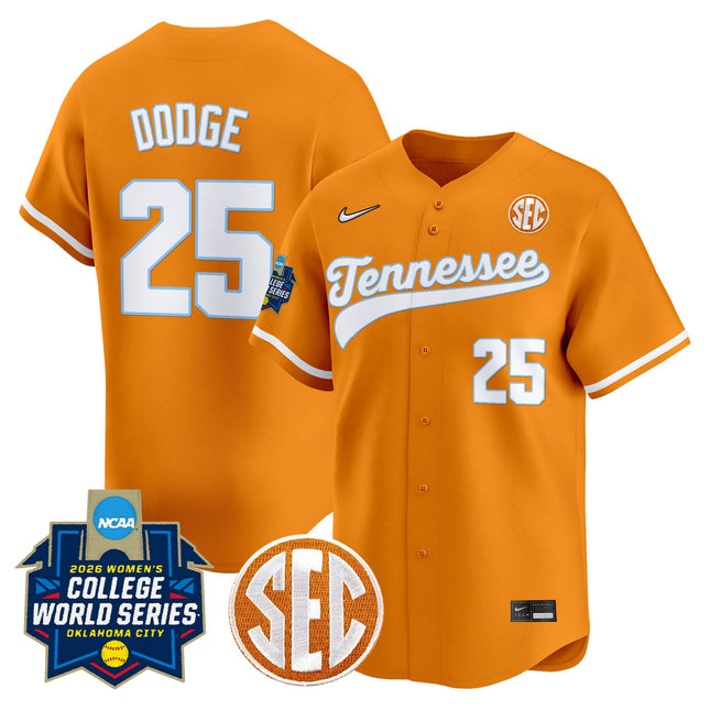 Men's Size - Tennessee Volunteers Softball 2026 World Series (WCWS) Vapor Premier Limited Jersey - All Stitched