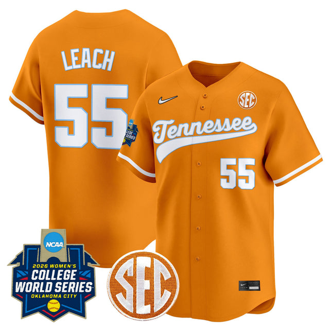 Men's Size - Tennessee Volunteers Softball 2026 World Series (WCWS) Vapor Premier Limited Jersey - All Stitched