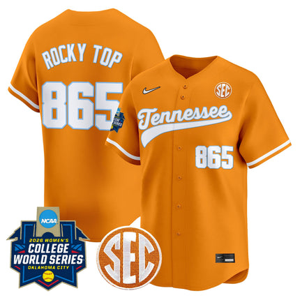 Men's Size - Tennessee Volunteers Softball 2026 World Series (WCWS) Vapor Premier Limited Jersey - All Stitched