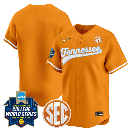 Men's Size - Tennessee Volunteers Softball 2026 World Series (WCWS) Vapor Premier Limited Jersey - All Stitched