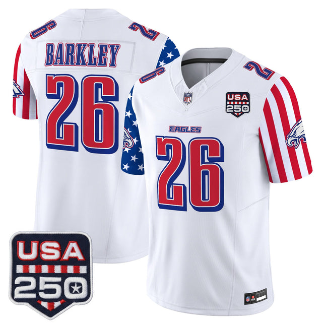 Men's Philadelphia Eagles "America 250 Edition" Vapor Limited Jersey - All Stitched