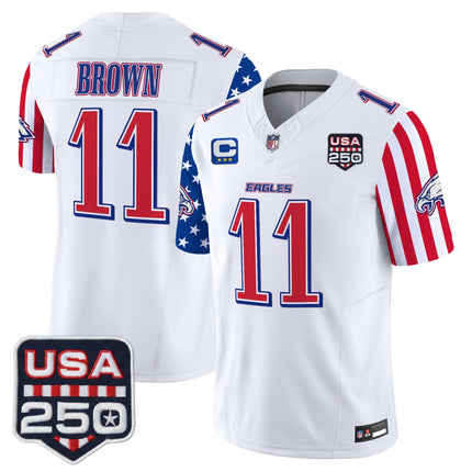 Men's Philadelphia Eagles "America 250 Edition" Vapor Limited Jersey - All Stitched