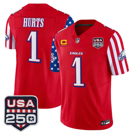 Men's Philadelphia Eagles "America 250 Edition" Vapor Limited Jersey - All Stitched