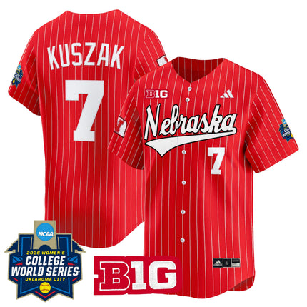 Men's Size - Nebraska Cornhuskers Softball 2026 World Series (WCWS) Vapor Premier Limited Jersey - All Stitched