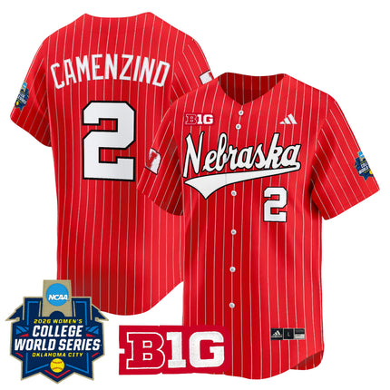 Men's Size - Nebraska Cornhuskers Softball 2026 World Series (WCWS) Vapor Premier Limited Jersey - All Stitched