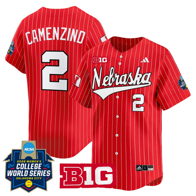 Men's Size - Nebraska Cornhuskers Softball 2026 World Series (WCWS) Vapor Premier Limited Jersey - All Stitched