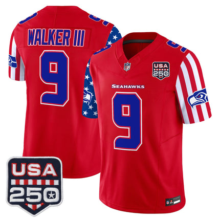 Men's Seattle Seahawks "America 250 Edition" Vapor Limited Jersey - All Stitched