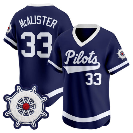 Pilots Royal Blue Vapor Premier Limited Jersey - All Stitched