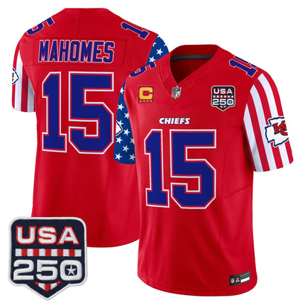 Men's Chiefs "America 250 Edition" Vapor Limited Jersey - All Stitched